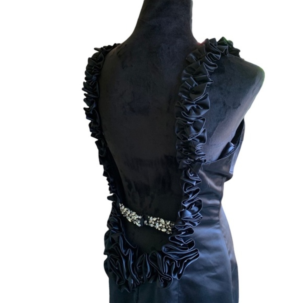 NWT Sadie Robertson Original Rosette Sherri Hill Black Trumpet Prom Gown Dress - Picture 9 of 10